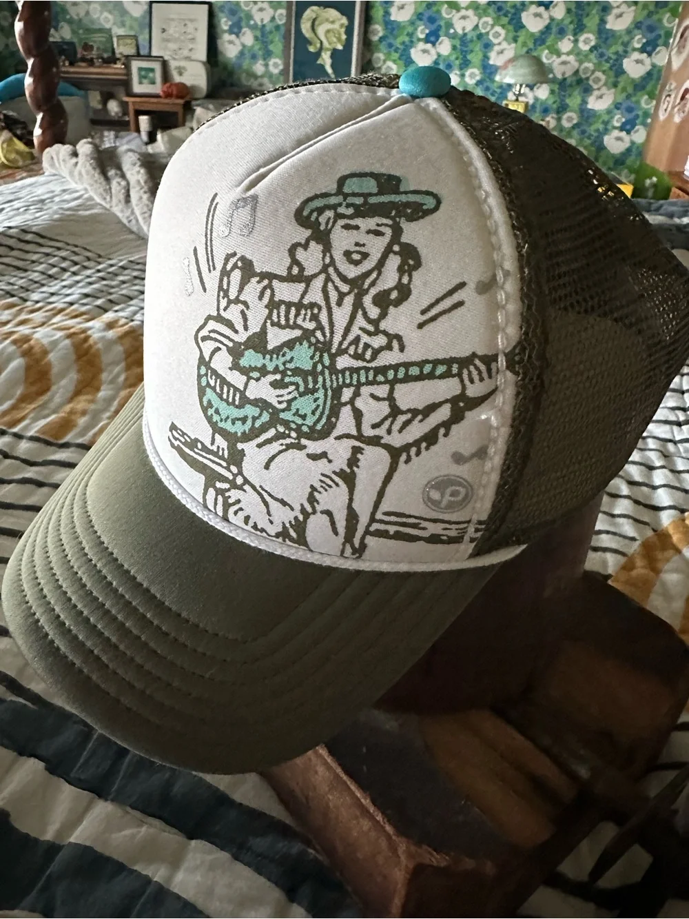 Pistil Trucker Hat NWT Woman Guitar